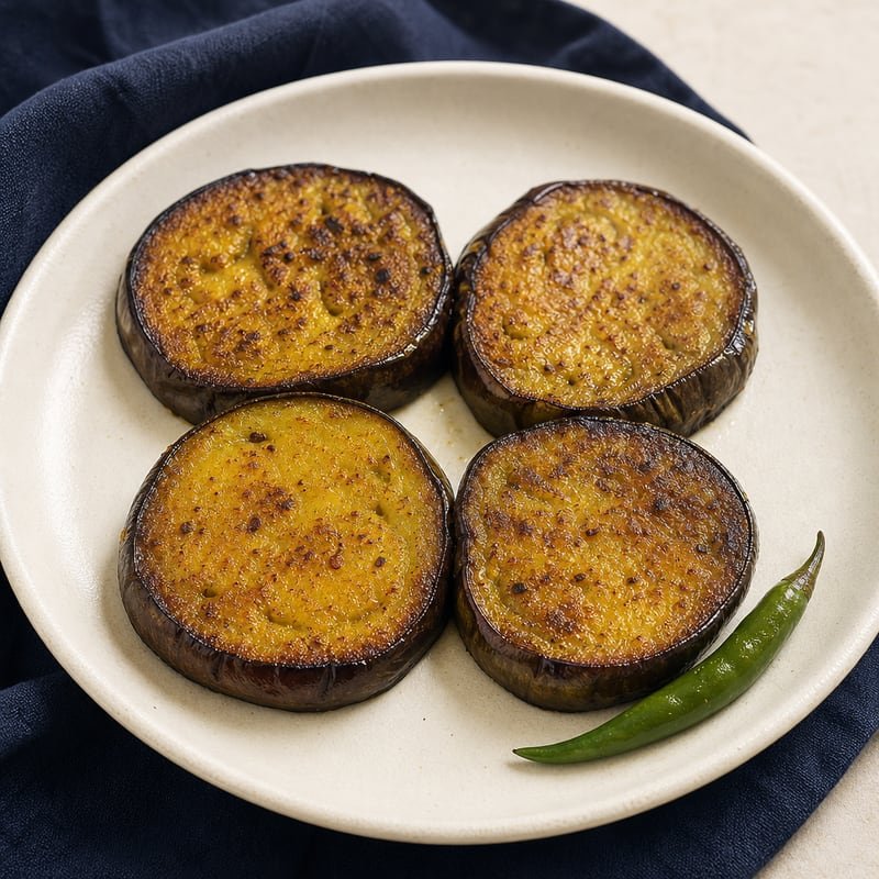 Begun Bhaja (Pan-Fried Brinjal)
